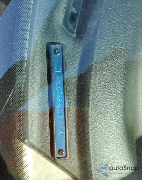 1990 Honda Accord Ex z USA, uszkodzony, nr VIN JHMCB7662LC012230